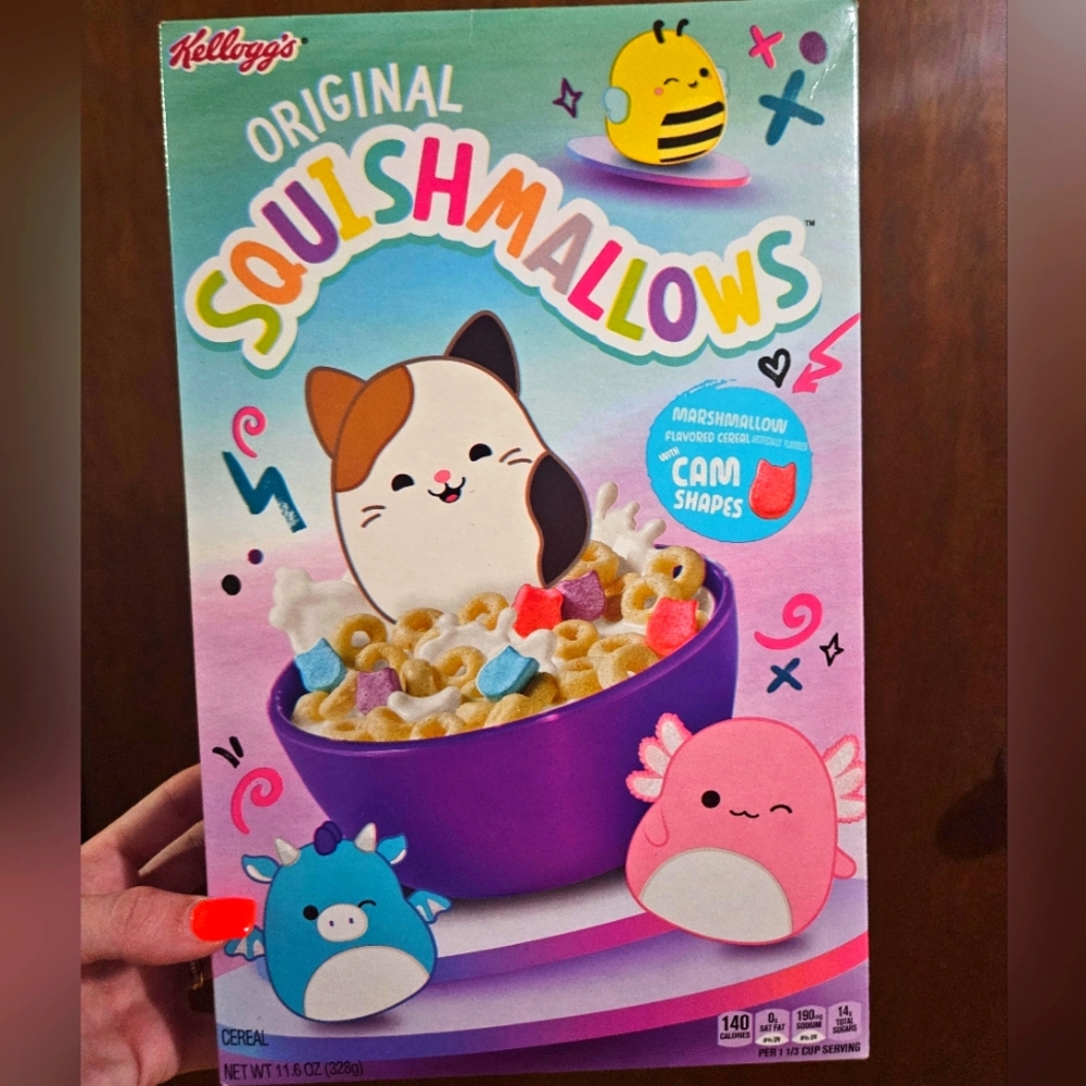 NIB Squishmallows Cereal With Marshmallows Box